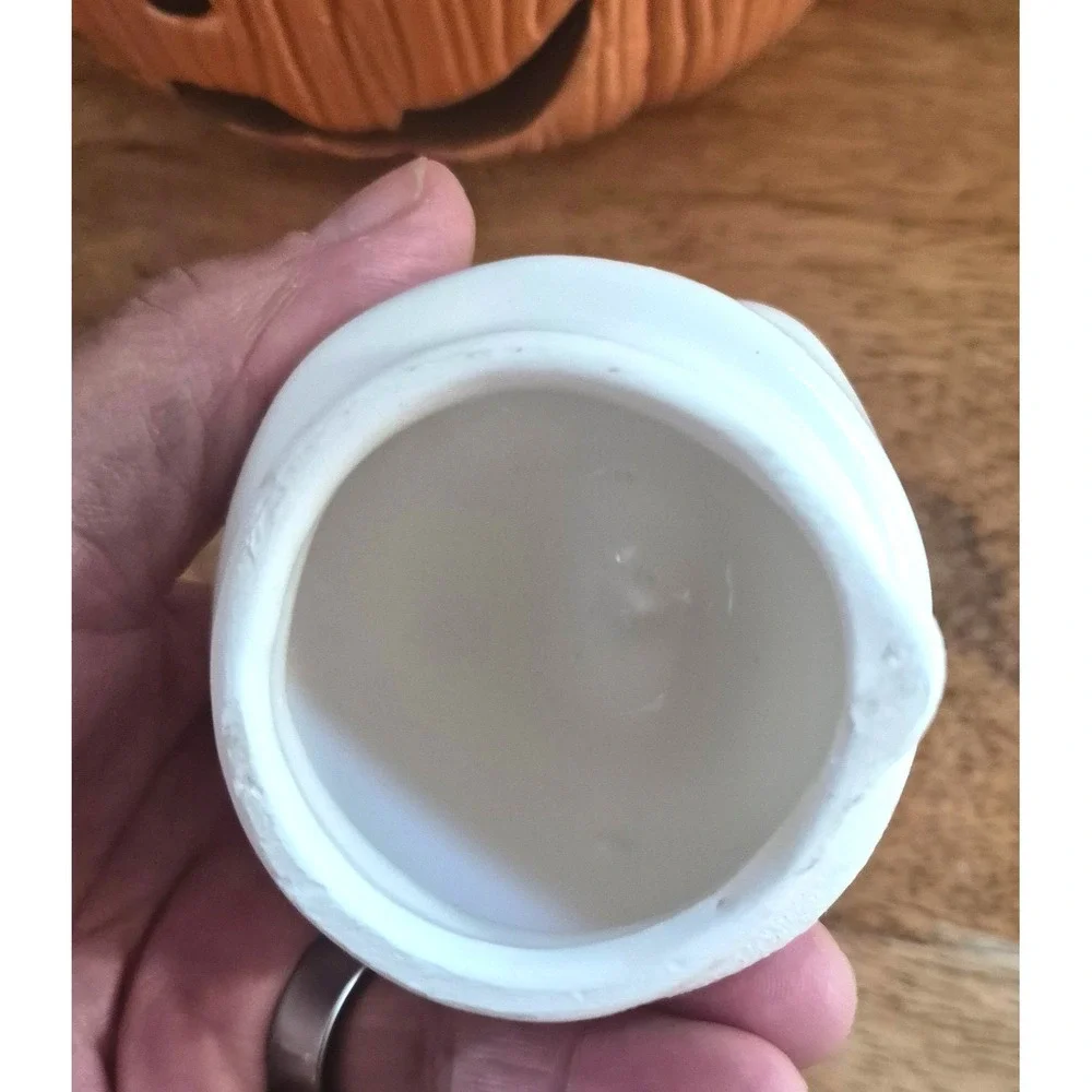 Pumpkin Teapot Jack o Lantern Ghost Face Lid Halloween